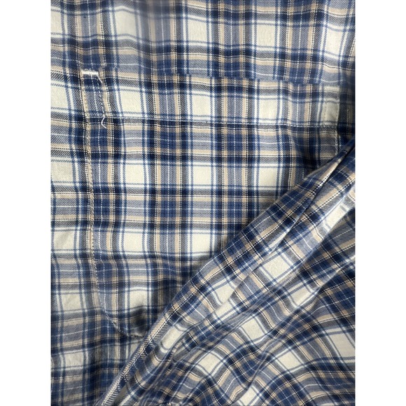 Eddie Bauer Men's Size L Plaid Long Sleeve Button Front Casual Shirt 100% Cotton - Picture 3 of 8